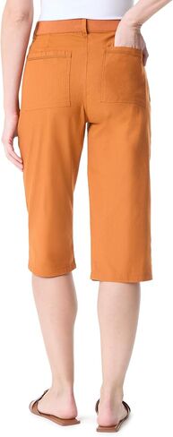 Gloria Vanderbilt Women's High Rise Ribbed Waist Cargo Skimmer Short Standard in Saudi Arabia