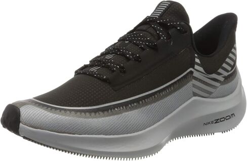 Nike Women's Air Zoom Winflo 6 Shield Running Shoes (Black/Lime/Purple, Numeric_11) in Saudi Arabia