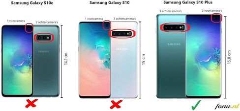 Samsung Original Galaxy S10+ Protective LED View Wallet Cover Case - Black in Saudi Arabia
