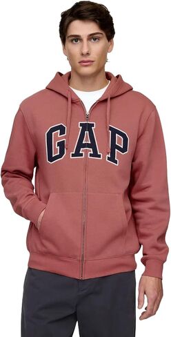 GAP Men's Heritage Logo Full Zip Hoodie in Saudi Arabia