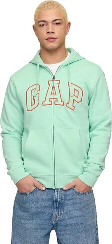 GAP Men's Heritage Logo Full Zip Hoodie in Saudi Arabia