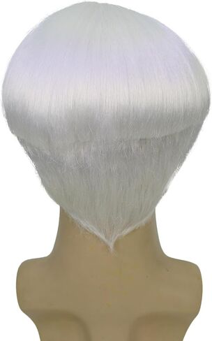 Adult Men's 9 Inch Halloween Retro Bowl Cut Wig – Brown Colors, Soft Synthetic Hair for Festivals & Anime Parties Flame-Retardant Synthetic Fiber in Kuwait