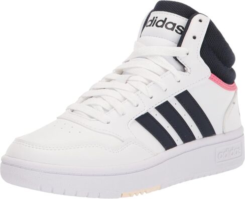 adidas Women's Hoops 3.0 Mid Basketball Shoe, Grey/Black/Carbon, 7.5 in Kuwait
