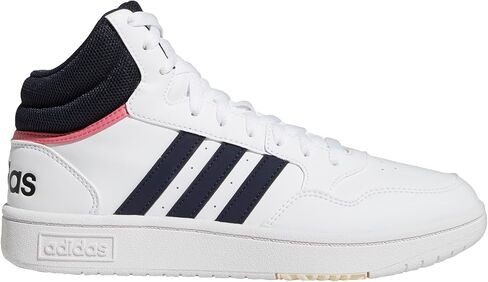 adidas Women's Hoops 3.0 Mid Basketball Shoe, Grey/Black/Carbon, 7.5 in Kuwait