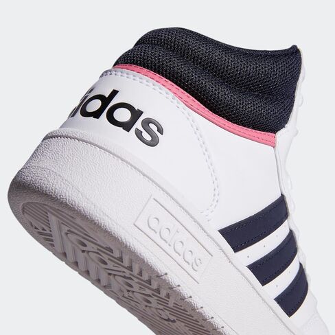 adidas Women's Hoops 3.0 Mid Basketball Shoe, Grey/Black/Carbon, 7.5 in Kuwait