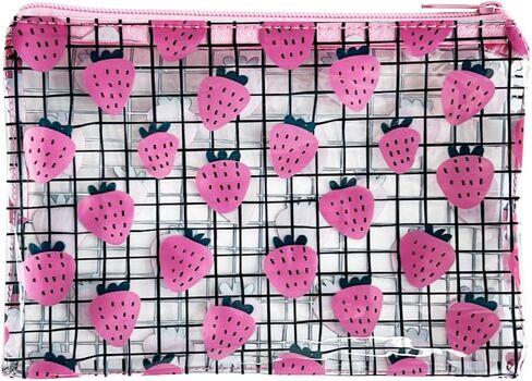6PCS Patterned Zipper Pouch with Watermelon Print, Portable Mini Coin Purse, Clear Bag, Small Storage Bag Measuring 8.27 x 5.9 inches (Watermelon printing-6pcs-2) in Kuwait