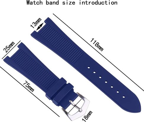 Men's rubber watch strap compatible with Patek Philippe Nautilus 5711 1A010 5712 5712G 5726 5980 25mm Outdoor sports waterproof silicone watch band Accessories Women's wristband bracelet in Saudi Arabia