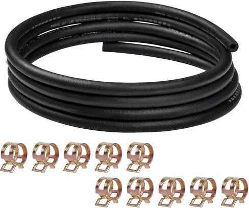 5/16 Fuel Hose 300PSI 5Ft ID 8mm x OD 14mm Fuel Line Hose Kit Include 8 Stainless Clamps Fit for Small Engine Equipment such as Mowers, Tractors, Snow Blowers, Dirt Bikes in Saudi Arabia