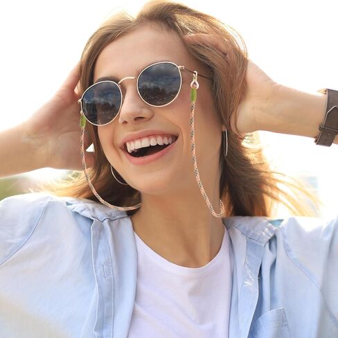 Eyeglasses Strap for Men Women Kids,Reading Eye Glasses Holders Around Neck,Fashion Glasses Strap for Sports in Kuwait