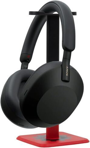 Sony WH-1000XM5 Wireless Industry Leading Noise Canceling Headphones, Black Bundle with Deco Gear Wood Headphone Display Stand and Protective Travel Carry Case in Saudi Arabia