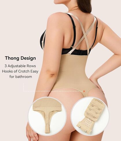 LANCS Thong Shapewear Tummy Control Underwear for Women Seamless Shaping Panties High Waist Body Shaper Girdle in Saudi Arabia