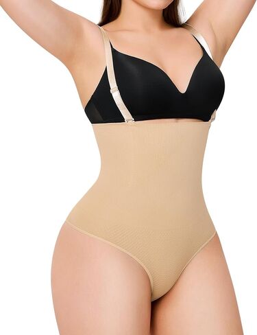 LANCS Thong Shapewear Tummy Control Underwear for Women Seamless Shaping Panties High Waist Body Shaper Girdle in Saudi Arabia