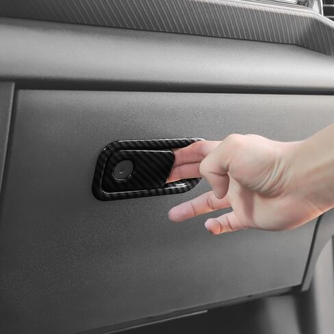 RT-TCZ Co-Pilot Locker Switch Button Cover Trim Decoration Interior Accessories for Ford Mustang 2024 2025 (Black Carbon Fiber) in Saudi Arabia