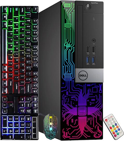 Dell OptiPlex 7040 Small Form Factor PC, Intel Quad Core i7-6700 up to 4.0GHz, 16G DDR4, 512G SSD, Windows 10 Pro 64 Bit-Multi-Language Supports English/Spanish/French (Renewed) in Kuwait
