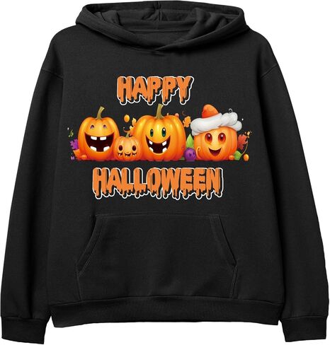 Halloween Pumpkin Jack O Lanterns outfit Pumpkin Smile Face Pullover Hoodie Sweatshirt Costume for Unisex Kid Child in Saudi Arabia
