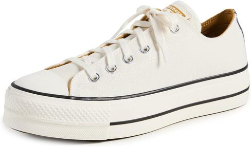 Converse Chuck Taylor All Star Canvas Platform Ox Womens Shoes Size 8, Color: Black/White in Saudi Arabia