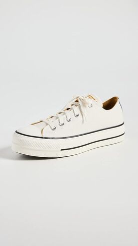Converse Chuck Taylor All Star Canvas Platform Ox Womens Shoes Size 8, Color: Black/White in Saudi Arabia