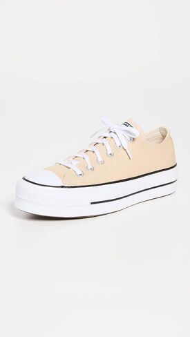 Converse Chuck Taylor All Star Canvas Platform Ox Womens Shoes Size 8, Color: Black/White in Saudi Arabia