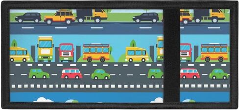 GiftPuzz Train Kids Wallet for Boys Cool Kids Trifold Wallet Wallet Wallet لعيد ميلاد هدايا التخرج من المدرسة الحقيبة المدرسية in Kuwait