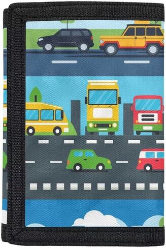 GiftPuzz Train Kids Wallet for Boys Cool Kids Trifold Wallet Wallet Wallet لعيد ميلاد هدايا التخرج من المدرسة الحقيبة المدرسية in Kuwait