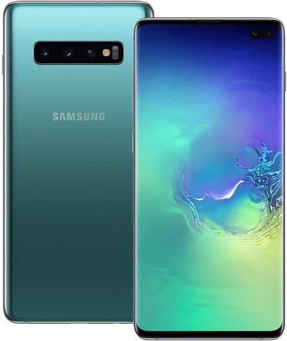 Samsung Galaxy S10+ Factory Unlocked Android Cell Phone | US Version | 1TB of Storage | Fingerprint ID and Facial Recognition | Long-Lasting Battery | Ceramic Black in Kuwait