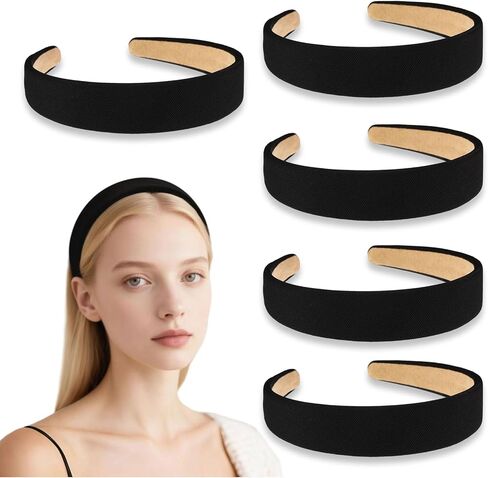 5 Pack Headbands for Women Non-Slip, Fashion Head Bands for Women's Hair, Trendy Womens Headbands, Cute Hairbands for Girls, Women's Hair Accessories - A in Saudi Arabia