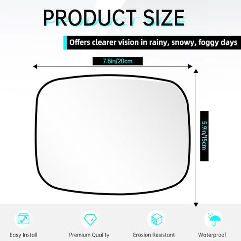 Hood Mirror Glass لعام 2018+ Freightliner Cascadia ، Semi Trucks Freightliner Cascadia Associory ، الجانب الأيمن in Saudi Arabia