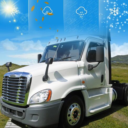 Hood Mirror Glass لعام 2018+ Freightliner Cascadia ، Semi Trucks Freightliner Cascadia Associory ، الجانب الأيمن in Saudi Arabia