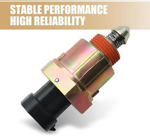 1 PC Automotive Plug-in Type Four-pin Fuel Injection Idle Air Control Valve, Replacement OEM #17089062 AC102 17089062 AC1 17111281 17111286, Compatible with Cadillac Chevrolet (Black & Gold) in Saudi Arabia