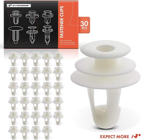 A-Premium 30PCS Nylon Retainer Clip Fasteners Compatible with Toyota Tacoma 1995-2001 - for 10mm Hole in Kuwait