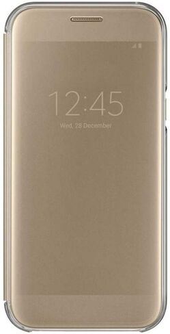 Samsung Original S View Cover for Galaxy A5 2017 - Gold in Saudi Arabia