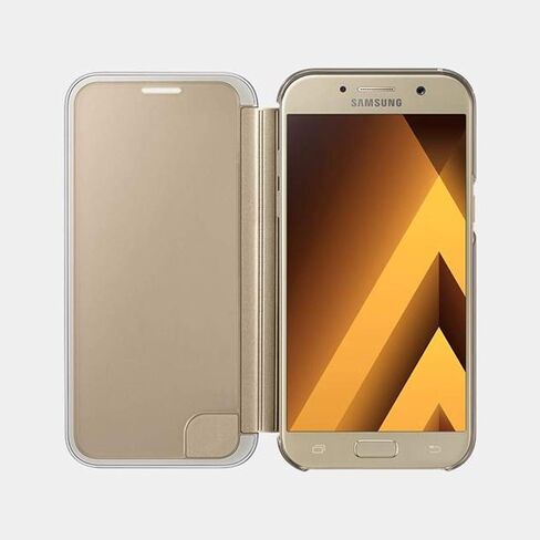 Samsung Original S View Cover for Galaxy A5 2017 - Gold in Saudi Arabia