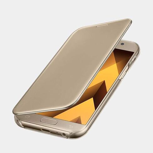 Samsung Original S View Cover for Galaxy A5 2017 - Gold in Saudi Arabia