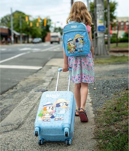 AI ACCESSORY INNOVATIONS Hello Kitty Girls Luggage and Backpack Set - 18" Luggage Suitcase With Wheels, 13.75" Backpack in Saudi Arabia