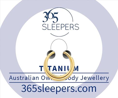 365 Sleepers Titanium Grade 16G Double Twist Septum المجوهرات المفصلية حلقة خاتم جسم ثقب خواتم الشفاه الحلزونية الغضروف بأقراط نائمة 8 ملم - 10 ملم in Kuwait