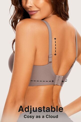 Deep v bras for Women no underwire straps comfort wireless bralettes seamless intlunge application applic up bra in Saudi Arabia