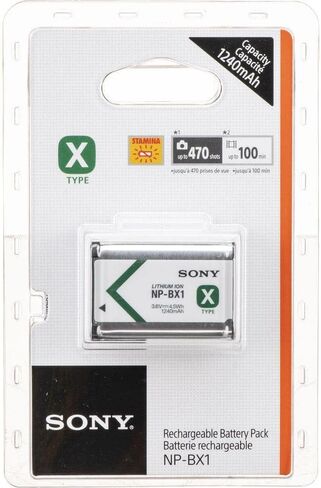 سوني NP-BX1 Li-Ion Akku (Typ X، 3.6 فولت، 1240 مللي أمبير) لـ Cyber-shot in Kuwait