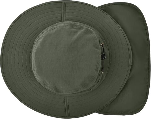 2 حزمة رجالي شمس قبعة الأشعة فوق البنفسجية واسعة الحافة دلو قبعات قابلة للطي مع رفرف الرقبة لصيد البستنة in Kuwait