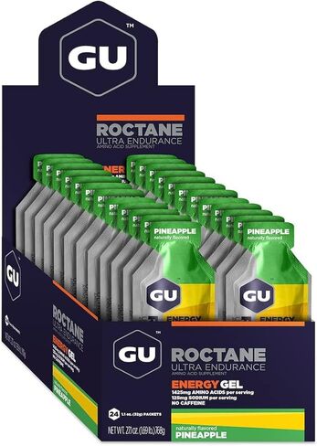 Gu Energy Roctane Ultra Endurance Energy Gel ، Vegan ، خالية من الغلوتين ، Kosher ، وتغذية رياضية خالية من الألبان في الجري أو ركوب الدراجات أو المشي لمسافات طويلة أو التزلج ، والنكهات المتنوعة ، والعنوان 24 in Kuwait
