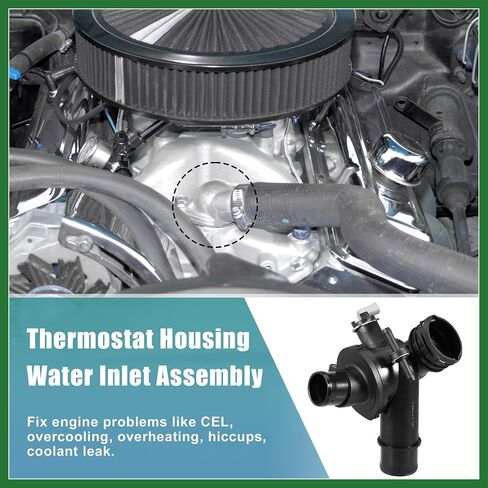 Motoforti 6512001215 Engine Coolant Thermostat Housing Assembly for Mercedes-Benz C E GLE GLK S SLK for Mercedes-Benz Sprinter 2017-2019 Long-lasting in Saudi Arabia