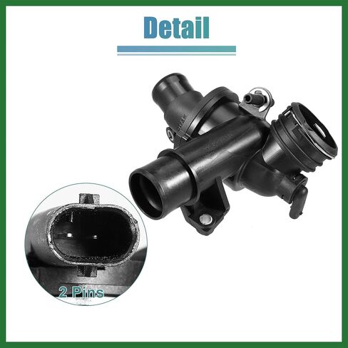 Motoforti 6512001215 Engine Coolant Thermostat Housing Assembly for Mercedes-Benz C E GLE GLK S SLK for Mercedes-Benz Sprinter 2017-2019 Long-lasting in Saudi Arabia