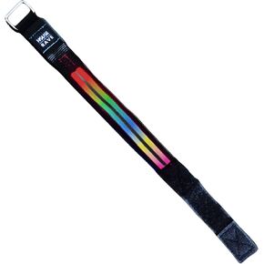 شارة LED LED LED لزي المهرجان - قوس قزح Cyberpunk Light Up Rave Accessory للرجال والنساء - Glow Arm Band