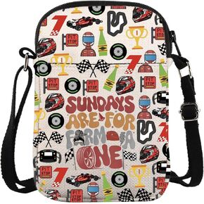 ZJXHPO Sunday Racing Cross Body Bag Racing Club Messenger Bag Race Lover Gift Racing Sundays Carry On Bag Racer Shoulder Bag