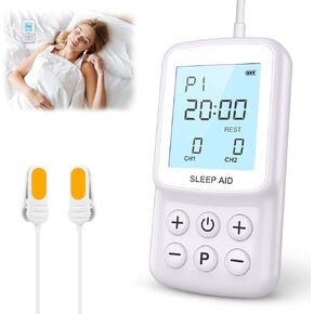 Dual User Sleep Aid Device for Restoring Calm, Stress Relief, and Improving Sleep, 3 Modes & 20 Intensity Levels, Sleep Aid Relaxation Device for People with Anxiety and Insomnia