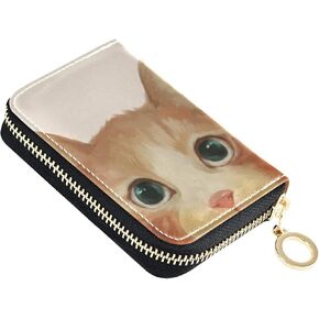 Cute Frog Small RIFD Blocking Wallet Women PU Leather Credit Card Holder Case