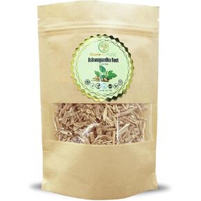 Cure wid Pure Certified Organic Ashwagandha Root Powder – 8oz/ 0.5Lb Non-GMO,Raw & Additives-Free Lab Tested Ashwagandha Powder Organic – Ayurvedic Adaptogenic Herbal Supplement in Eco-Friendly Bag in Kuwait