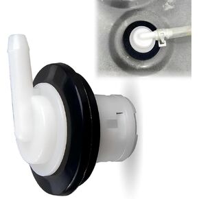 Fuel Tank Vent Valve and Grommet Kit, Breather Valve Vent Plug Cap, OEM #F6TZ9B076AA E1FZ9B076B Accessories, Compatible with F150 F250 1980-1996 F350 1980-1997 (Black & White)