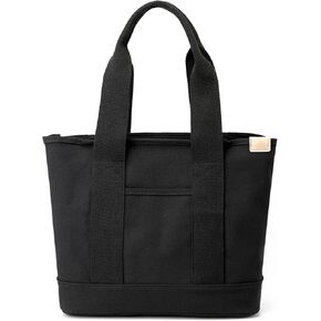 Zhongningyifeng Canvas Women Women Bag Bag Top Handle مقبض حقيبة تسوق حقيبة يد كبيرة من أجل السفر
