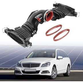 A6420901742 4pins Engine Air Intake Duct with Air Mass Sensor Compatible with 2006-2014 Mercedes-Benz GL350 ML350 ML280 W204 S204 C300 C320 W212 E300 E350 W164 W166 ML300 W251 3.0L 6420901642