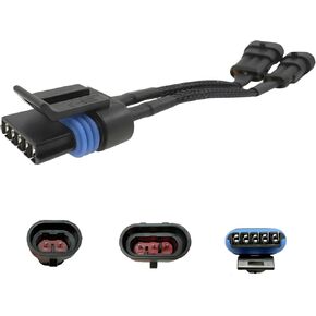 Mass Air Flow Sensors MAF Sensors Connector Extension Harness Plug Adapter with LS1 3 Wire to LS2 LS6 LQ4 to 5 Wire Intake Air Temperature Signal